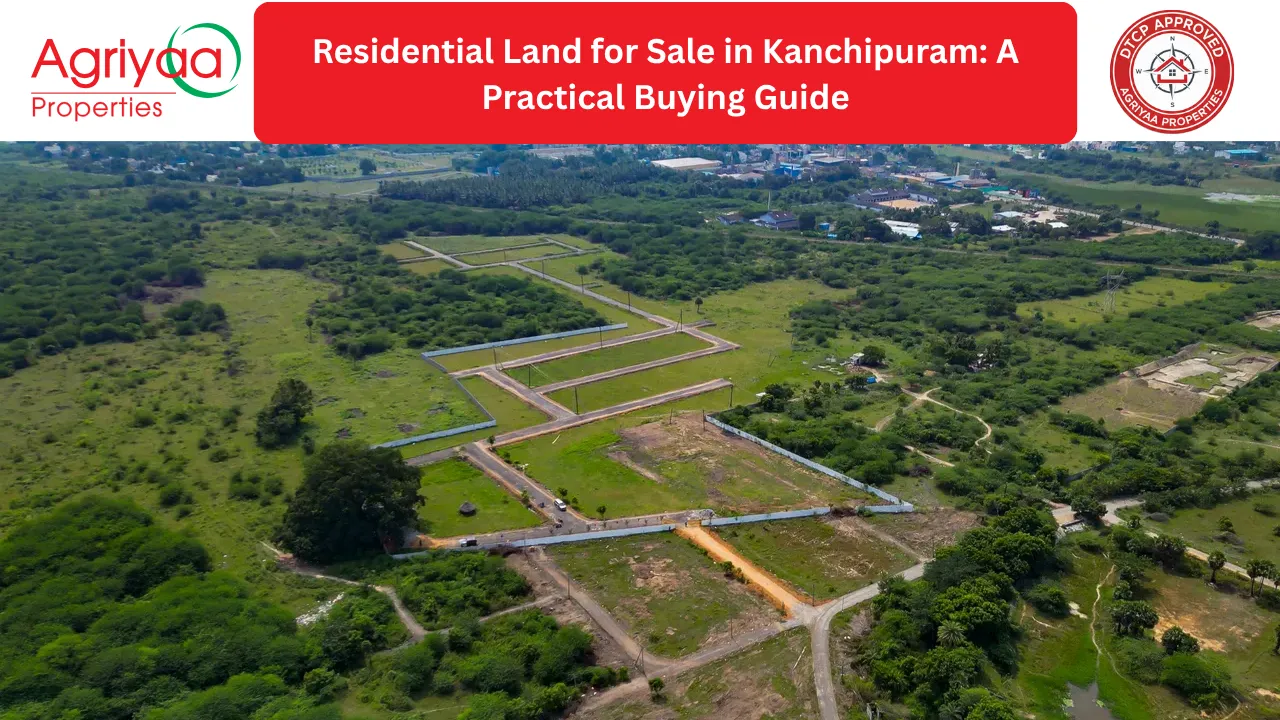 Residential land for sale in Kanchipuram for home buyers